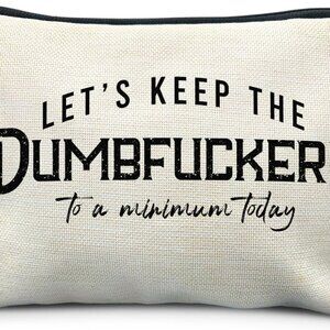 Funny Makeup Bag - Bad Assed & Cool Gifts for Coworkers & Women - Sarcastic & Ga